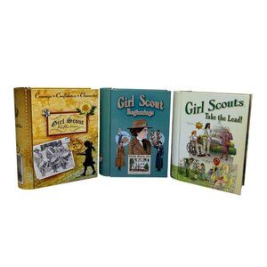 Girl Scouts Collectible Tin Books Beginnings Take The Lead Reflections set of 3